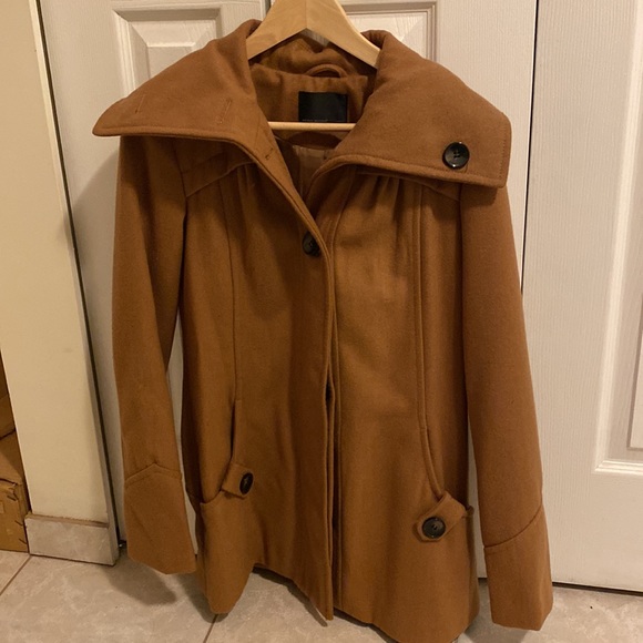 Vero moda tan wool peacoat - Picture 1 of 5